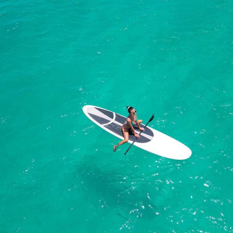 Caribbean paddle boarding